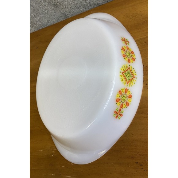 Vintage Oven Ware Milk Glass Divided Serving Dish - Picture 8 of 11